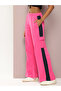 Women Pink Wide Leg Soft Drapey Cotton Pant