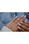 Yzk237 Colorful Heart Detail Stone Adjustable Ring