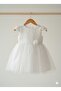 Cute Special Occasion Baby Kids Dress with Rose Accessories - 3