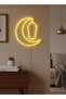 فانوس هلالي LED نيون رمضاني بإضاءة دافئة صفراء، ديكور منزلي - 2