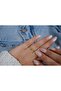 Yzk237 Colorful Heart Detail Stone Adjustable Ring - 2