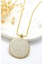 Gold Hat Ayetel Kürsi Protective Prayer 45 cm Italian Model Chain 316L Stainless Steel Necklace - 2