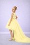 Girl's Yellow Tutu Skirt with Long Tail on the Back, Graduation Party Prom Combination Skirt - 2