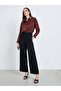 Women Black Wide Leg Trousers