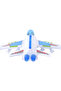 Electric Light-Up Plane Toy with Sound Effects, Rolling Airplane “Plane Fighter” Design, 25cm - 4