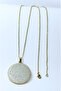 Gold Hat Ayetel Kürsi Protective Prayer 60 cm Thin Accordion Model Chain 316L Stainless Steel Necklace - 4