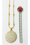 Gold Hat Ayetel Kürsi Protective Prayer 60 cm Dorika Model Chain 316L Stainless Steel Necklace - 3