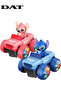 Light & Spray Cartoon Car Toy with LED Flashing Wheels, Music & 360° Universal Movement