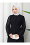 Stone-Embellished Abaya Tight-Fait Women's Ferace Dress - 3