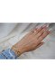 Blk226 Large Ring Detail Gold Chain Bracelet (18 cm + 3 cm Extension)