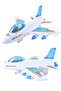 Electric Light-Up Plane Toy with Sound Effects, Rolling Airplane “Plane Fighter” Design, 25cm - 2