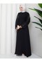 Stone-Embellished Abaya Tight-Fait Women's Ferace Dress