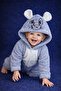 Winter Sweet Cute Figured Plush Baby Jumpsuit - 3