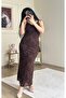 Floral Pattern Strap Tulle Dress - 4