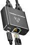 Gigabit Ethernet Switch 2 Port 1000Mbps, Rj45 Coupler Ethernet Splitter - 2