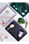Rectangular Marble Stone Tray with Gold Pattern - 2