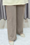 Women's Clothing Plus Size Wide Leg Cotton Pocket Lined Nergiz Trousers - 6