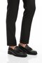Black Genuine Leather Men's Casual Shoes 2208 m