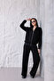 Hooded Modal Fabric Tracksuit Set with Sleeve and Leg Parachute Fabric Detail - 4