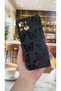 Reeder S23 Pro Max Compatible Black Butterfly Patterned Silicone Shock Absorbing Classic Protected Rubber Case