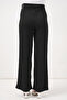 Women's Scarf Knitted Trousers 30070 - Black - 7