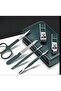 Yiwushi stainless steel 6-piece manicure and pedicure special nail clipper set with leather case