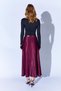 Women's Mürdüm 3499 Belted Waist Satin Long Skirt - 9