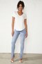 Women's V-Neck White Basic T-Shirt |   Cotton Short Sleeve Casual T-Shirt - 3