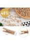 48 Pieces of Mini Wooden Pegs 2.5 cm - Set for Photo Presentation, Packaging, and Decorative Note Holder - 6
