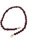 60 cm Burgundy Color Bag Handle with Hook Light Gold Metal