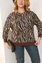 Plus Size Patterned Soft Sweater - 6