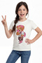 Printed Short Sleeve T-Shirt for Girls B1