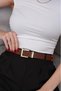 Gold Buckle End Set Trouser Belt Jeans Belt Jacket Belt Dress Belt Shirt Belt - 4