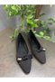 Black Knitwear Bowknot Women's Casual Ballerinas - 3