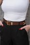 Gold Buckle End Set Trouser Belt Jeans Belt Jacket Belt Dress Belt Shirt Belt
