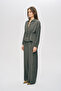 Women's Modern Waist-Tied Zippered Solid Color Viscose Jacket - 4
