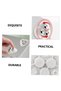 White 4-Piece Mini Furniture Caster Wheel, Multi-Purpose Item Caster Wheel for Airfry Bottle Cleaning Bucket Chest - 6