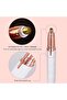Rechargeable Eyebrow Trimmer Eyebrow Hair Remover Painless-Precision Eyebrow Razor Tool (Whit - 2