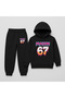 SIX SEVEN Printed Children's Tracksuit Set, 67 Designed Hoodie 2-Piece Set