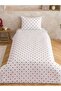 Red Heart Printed Cotton Single Duvet Cover Set (S6) - 2