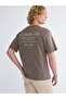 Crew Neck Text Printed Men's T-Shirt (S6)