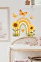 Sunflower Rainbow Children's Wall Sticker