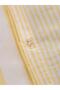 Yellow Striped Double Duvet Cover Set (S6) - 6
