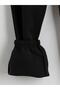 Black Elastic Waist Women's Jogger Sweatpants (S6) - 6