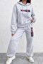 Cotton-Polyester Blended 2-Thread Ribbed Tracksuit Set