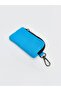 Blue Zippered Women's Shoulder Bag (S6) - 3