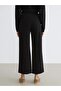 Black Women's Sweatpants with Elastic Waist (S6) - 5