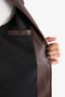 Water Repellent Slim Fit Brown Men's Coat D8525Ax/Bn130 - 6