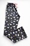 Women's Lamb Patterned Pajama Bottoms – Soft Textured, Warm Winter Homewear