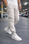 Men's Pants with Pockets, High Waist, Zippered Elastic Cuffs